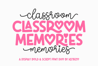Classroom Memories Font – Fun Chalkboard Style Display Typeface