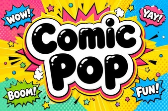Pop Your Designs with Comic Pop Font