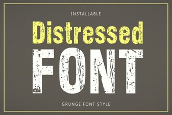 Rustic Charm: How Distressed Fonts Elevate Your Design