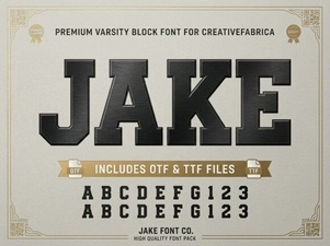 Jake Font: a Modern Typeface for Creative Design Projects