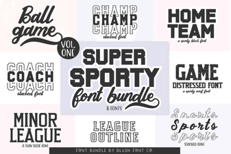 Super Sport Bundle Font – Bold Display Typeface Collection
