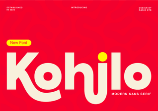 Kohilo Font: Elegant Typeface for Creative Design Projects