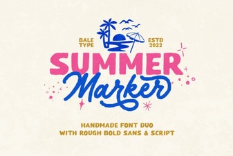 Summer Marker Font: Fun Handwritten Style for Creative Projects