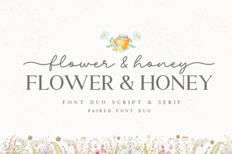 Beautiful Flower and Honey Font for Creative Design Projects